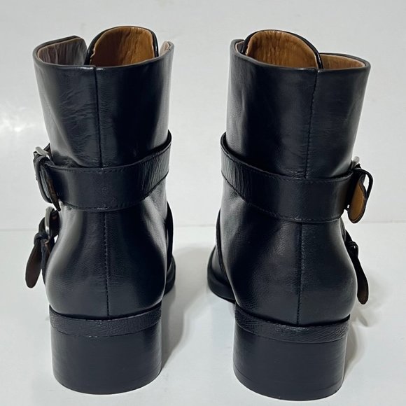 Nine West Buckle Leather Booties, Boots, Short Block Heel , Size 6 M - Picture 10 of 16